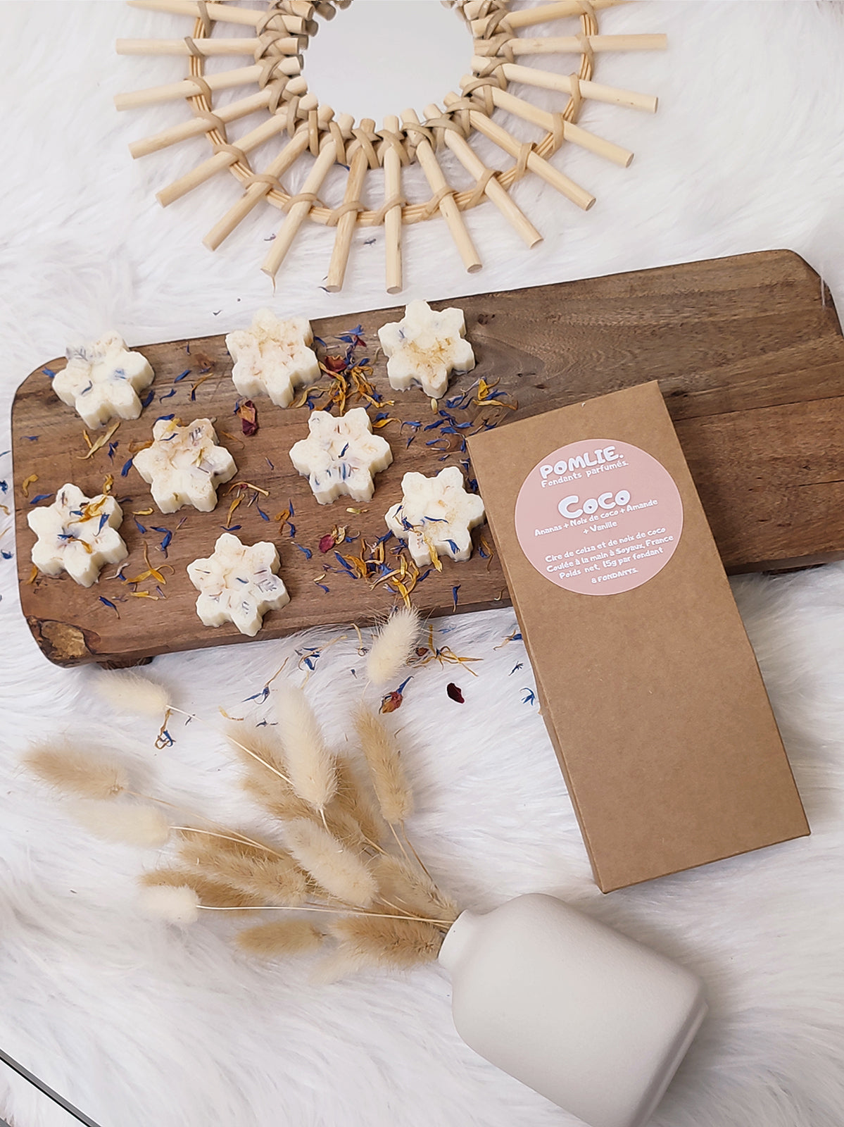 Fondants Parfumés COCO (8x15g) | Ananas + Noix de coco + Amande + Vanille