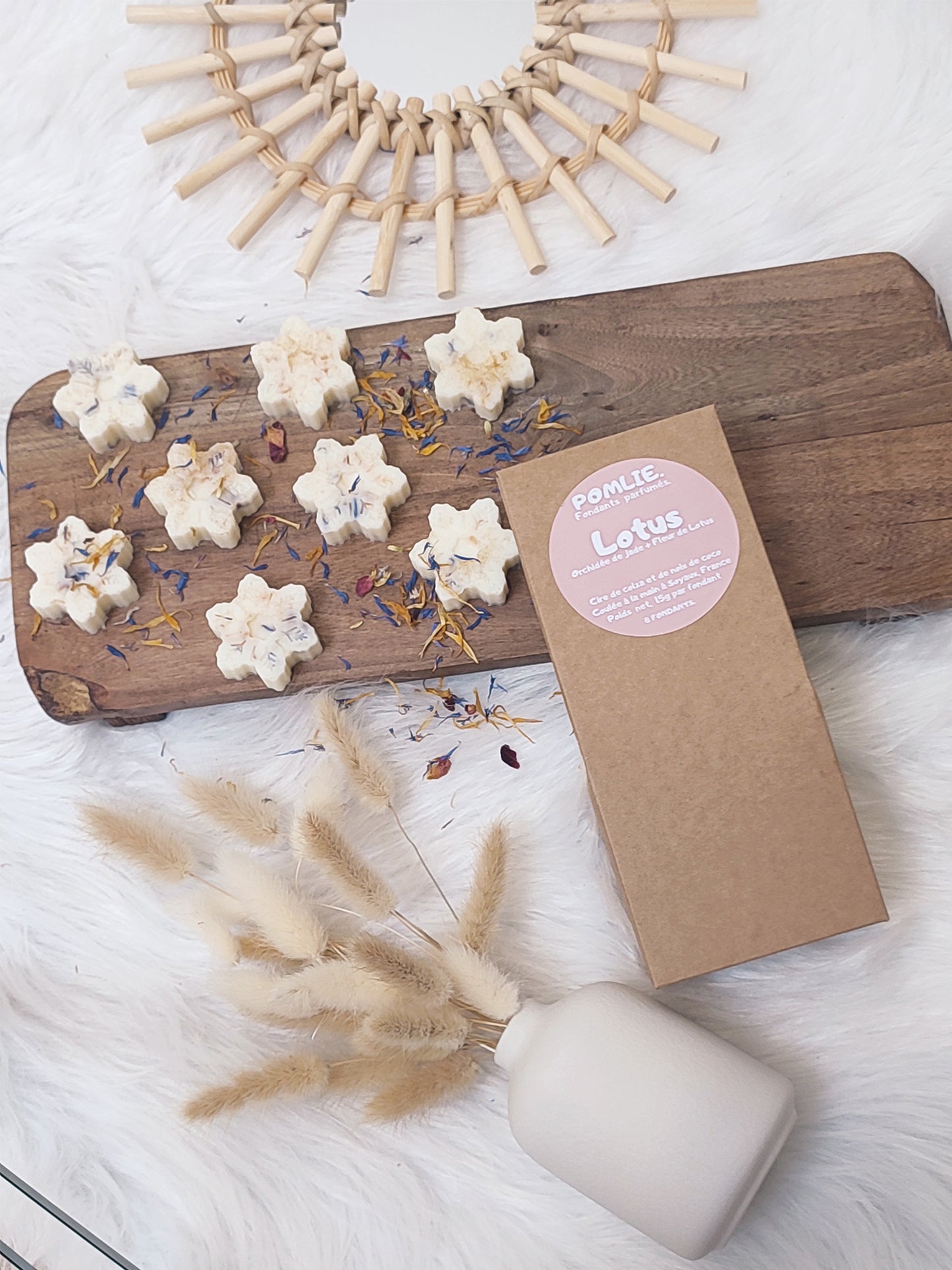 Fondants Parfumés LOTUS (8x15g) | Orchidée de jade + Fleur de lotus
