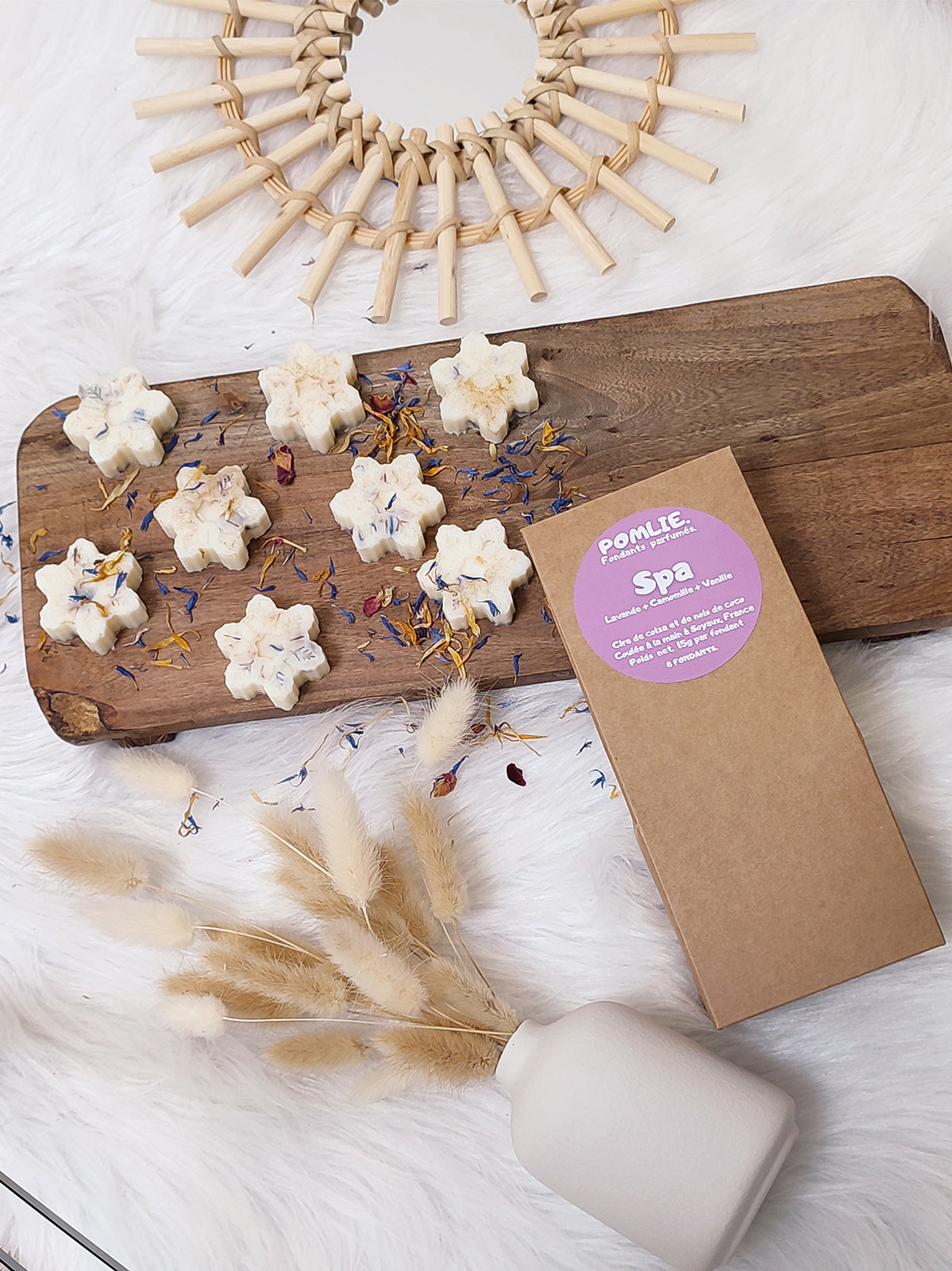 Fondants Parfumés SPA (8x15g) | Lavande + Camomille + Vanille.