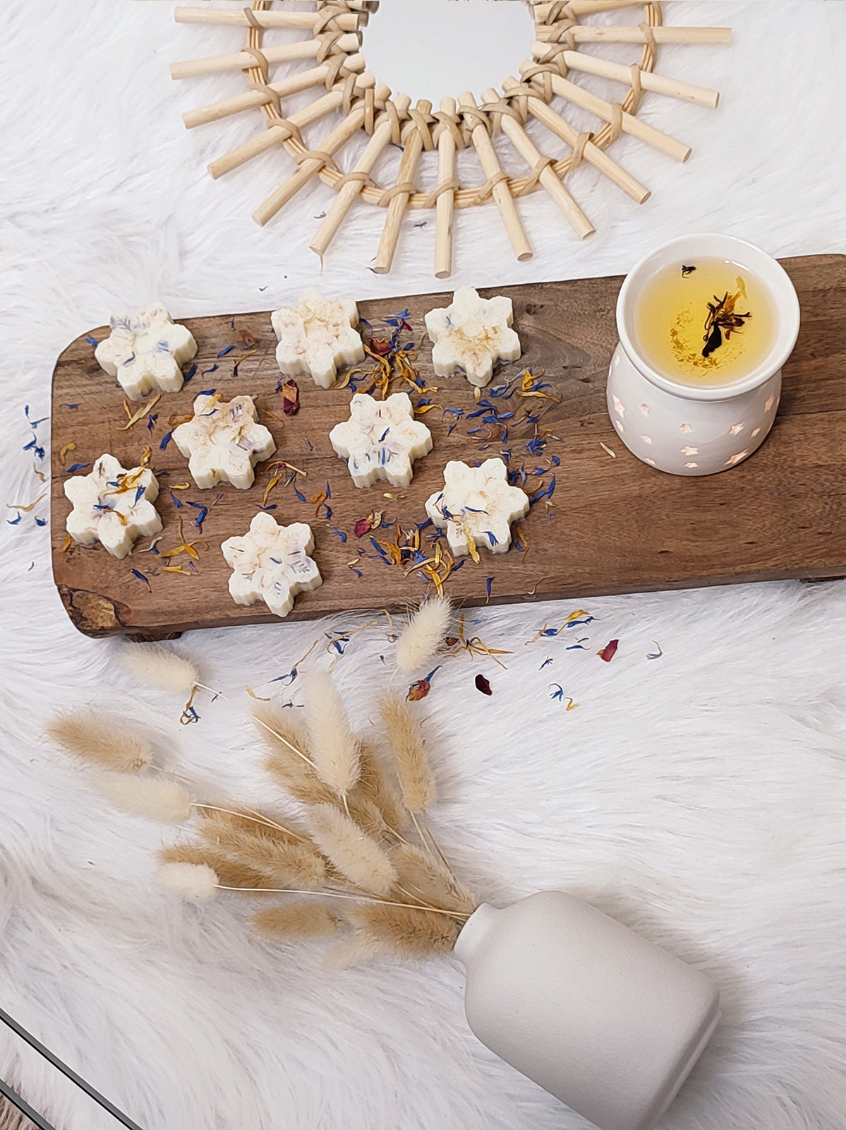 Fondants Parfumés LINEN (8x15g) | Agrumes + Fleur d'Oranger + Violette + Musc