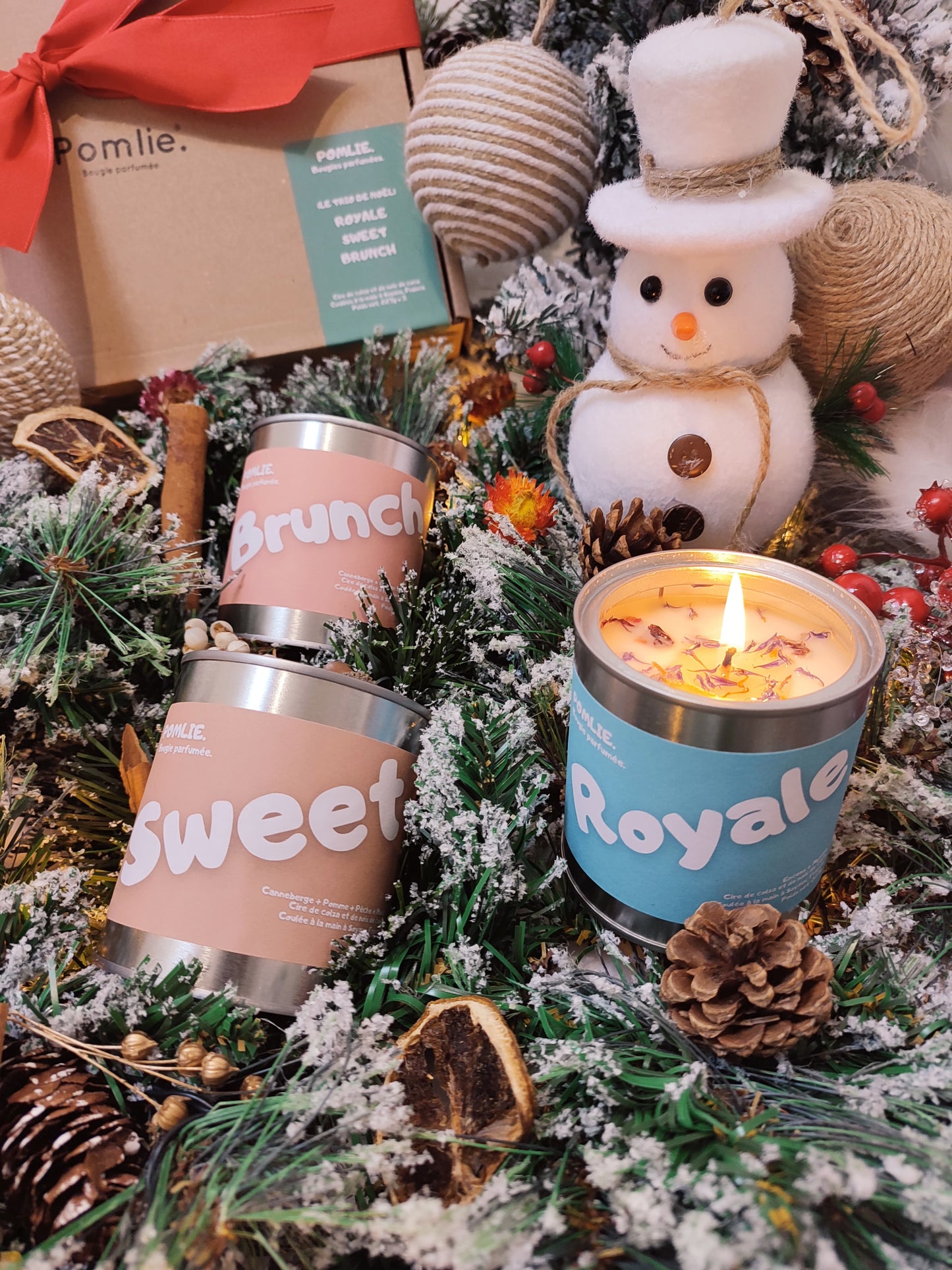 Bougies Parfumées Trio de Noël