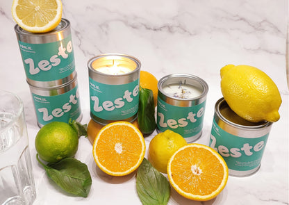 Bougie Parfumée ZESTE (227g)  |   Citron vert + Basilic + Mandarine